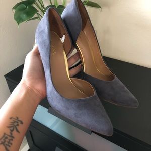 Suede heels